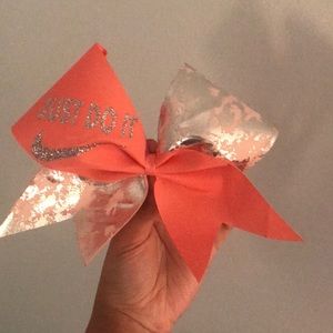 Nike “just do it” cheer bow